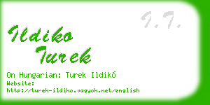 ildiko turek business card
